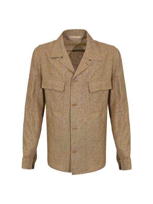 Giacca John in lino Tabacco BRIGLIA | JOHN 30011800073